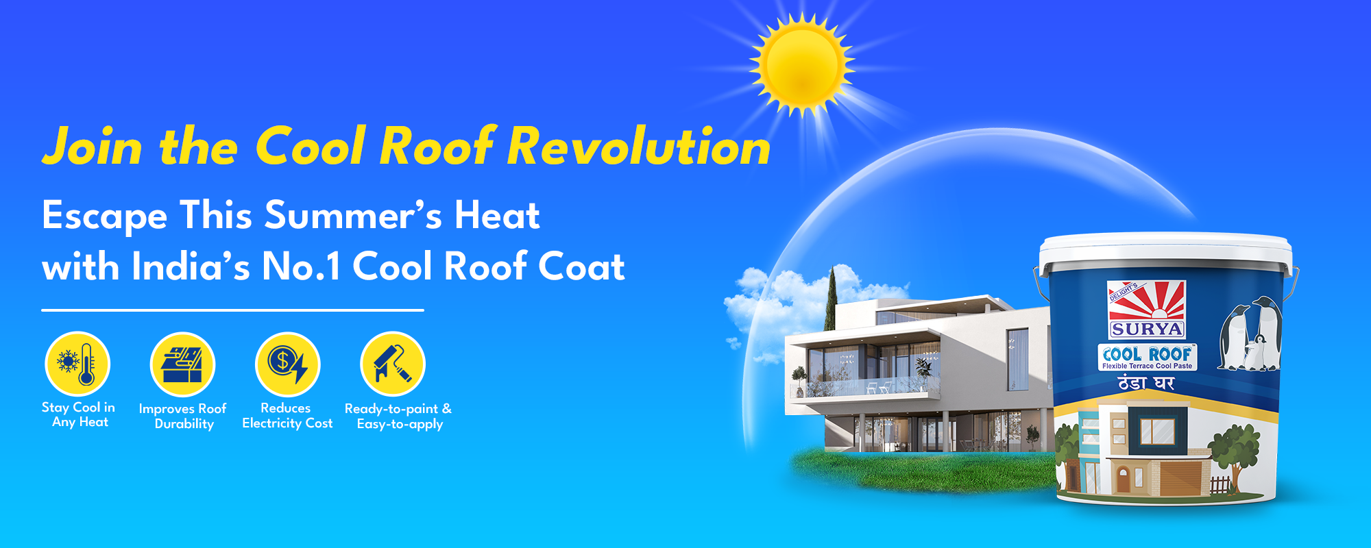Surya Cool Roof Coatings| Easy To Apply | Zero Maintenance